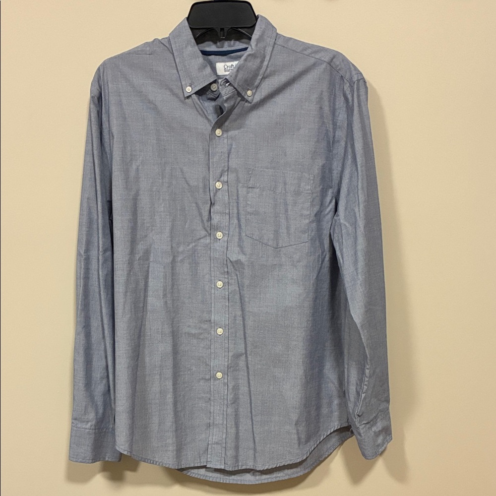 Croft & Barrow Light Blue Casual Button-Down Shirt